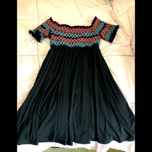 Torrid off shoulder summer dress. Never Worn